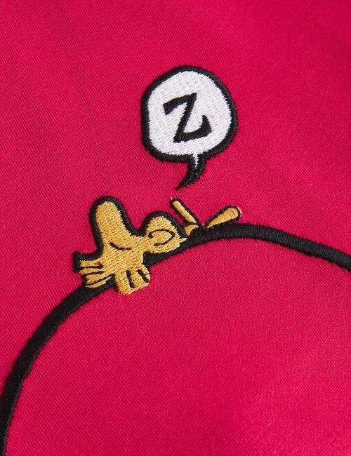Kırmızı Snoopy:trade_mark: Kısa Kollu Pijama Takımı