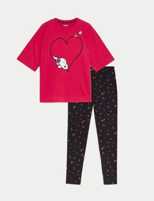 Kırmızı Snoopy™ Kısa Kollu Pijama Takımı