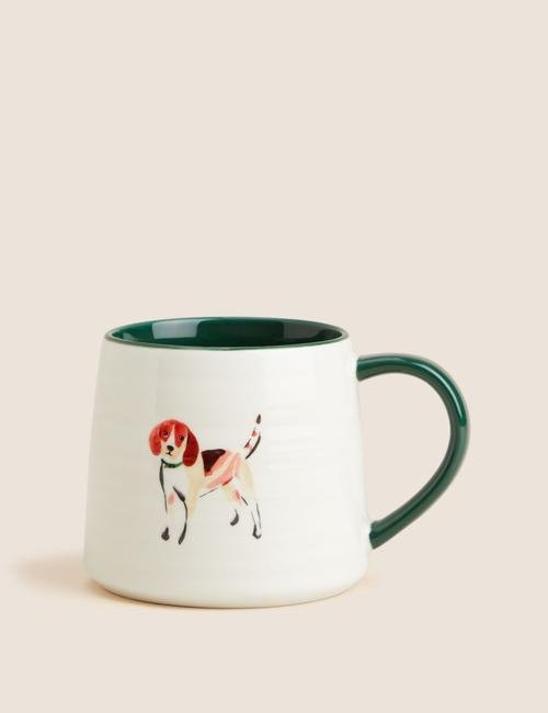Yeşil Beagle Desenli Kupa