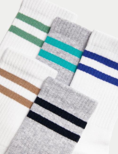 Multi Renk 5'li Pamuklu Çorap