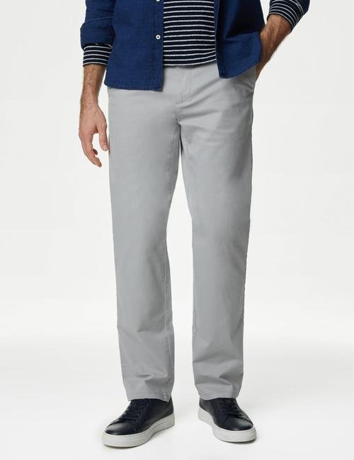 Beyaz Regular Fit Chino Pantolon