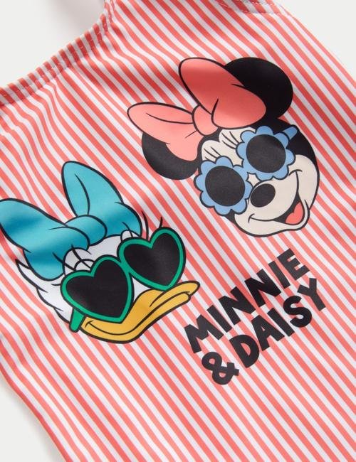 Pembe Minnie Mouse:trade_mark: Fırfır Detaylı Mayo (2-8 Yaş)