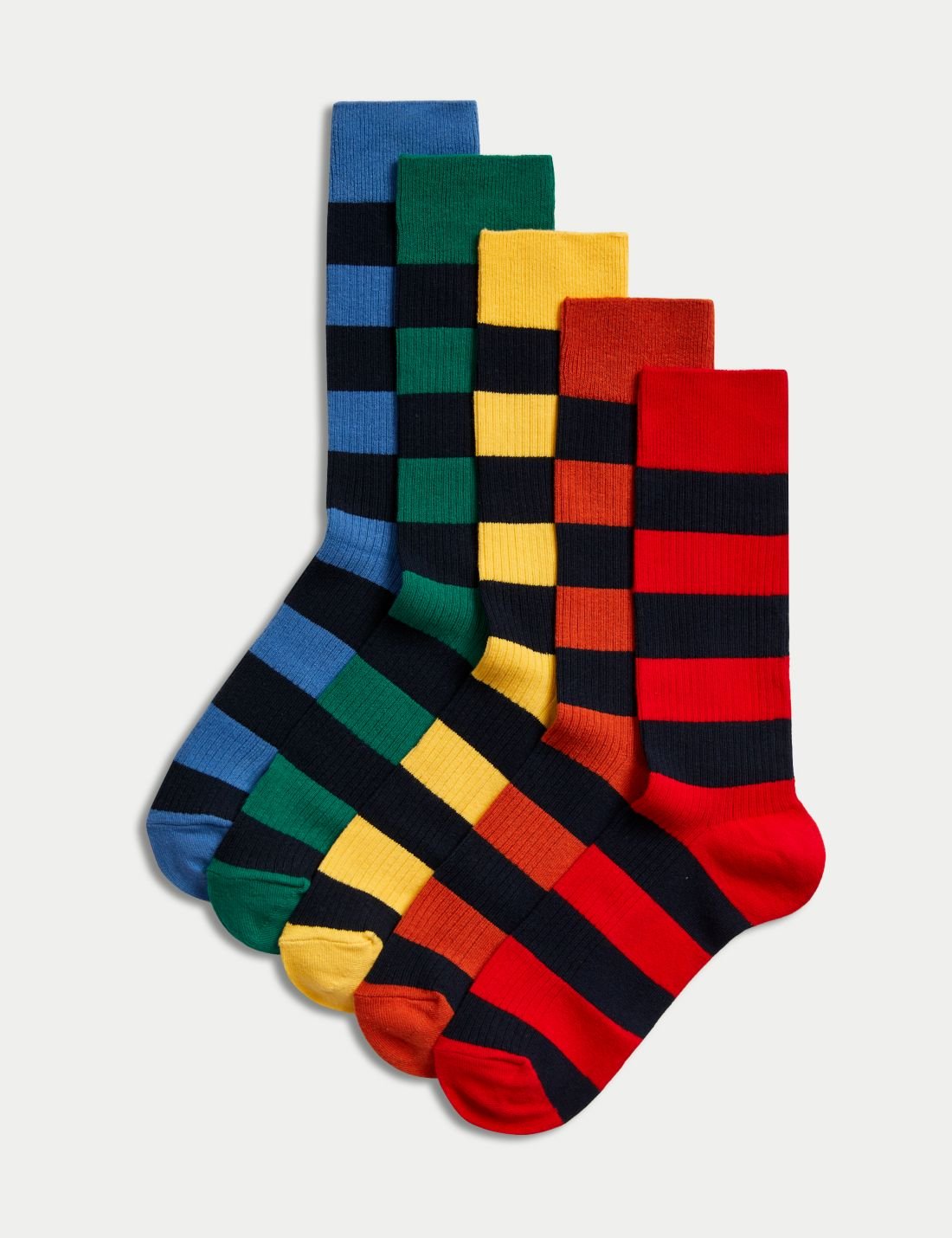 5'li Cool & Fresh™ Çizgili Çorap Seti
