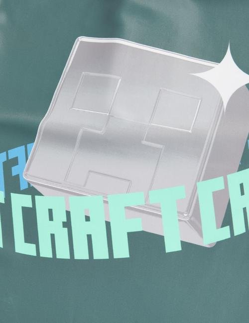 Yeşil Minecraft:trade_mark: Desenli Mayo Üst (6-16 Yaş)