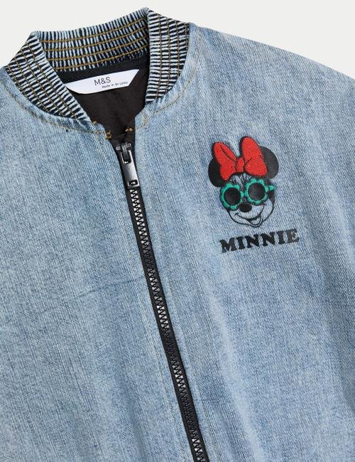 Mavi Minnie Mouse:trade_mark: Bomber Ceket (2-8 Yaş)