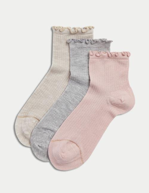 Pembe 3'lü Sumptuously Soft™ Çorap Seti