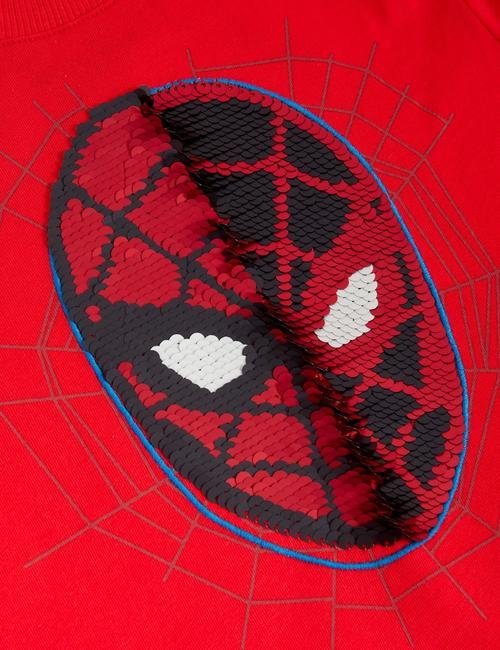 Kırmızı Saf Pamuklu Spider-Man™ T-Shirt (2-8 Yaş)