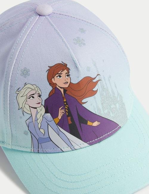 Mavi Saf Pamuklu Disney Frozen™ Şapka (1-10 Yaş)