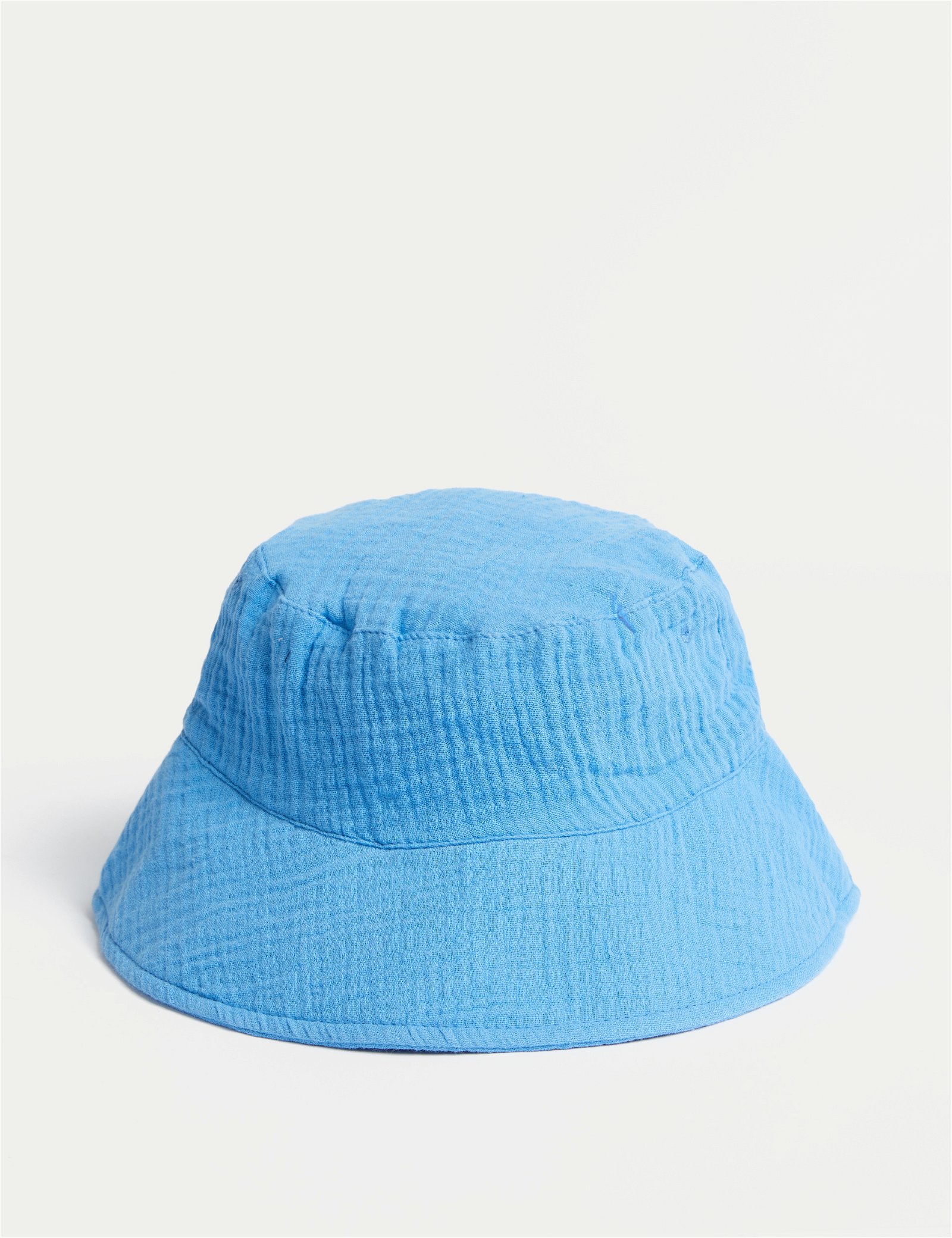 Saf Pamuklu Bucket Şapka (1-13 Yaş)