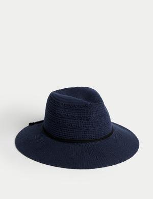 Bağlama Detaylı Hasır Şapka