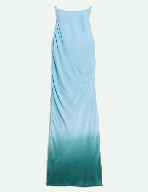 Mavi Mix Ombre Maxi Slip Elbise
