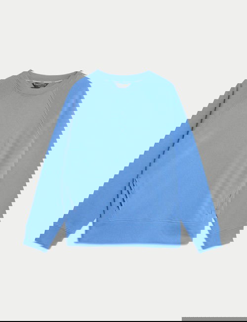 Mavi Regular Fit Yuvarlak Yaka Sweatshirt