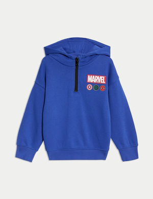 Pamuk Karışımlı Marvel™ Kapüşonlu Sweatshirt (2-8 Yaş)