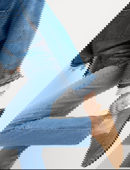 Mavi Magic Shaping Yüksek Bel Straight Leg Jean Pantolon