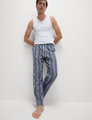 Pamuklu Çizgili Pijama Altı