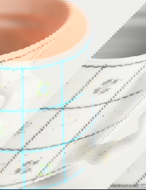 Multi Renk Çiçek Desenli Anneler Günü Kupası