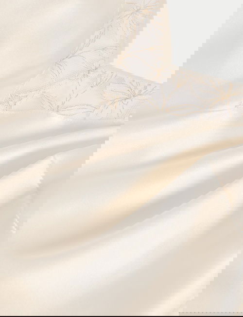 Krem ​Trousseau İpek İşlemeli Atlet​