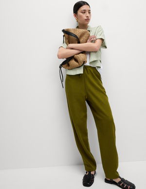 Tapered Fit Keten Pantolon