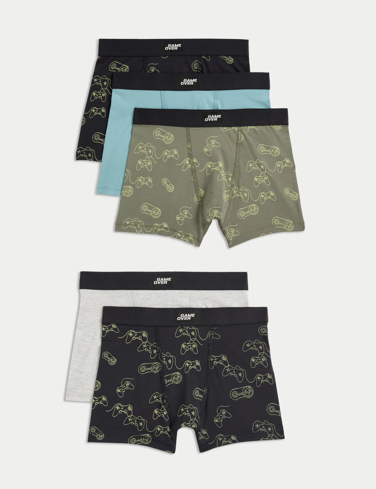 5'li Pamuklu Boxer Set (5–16 Yaş)