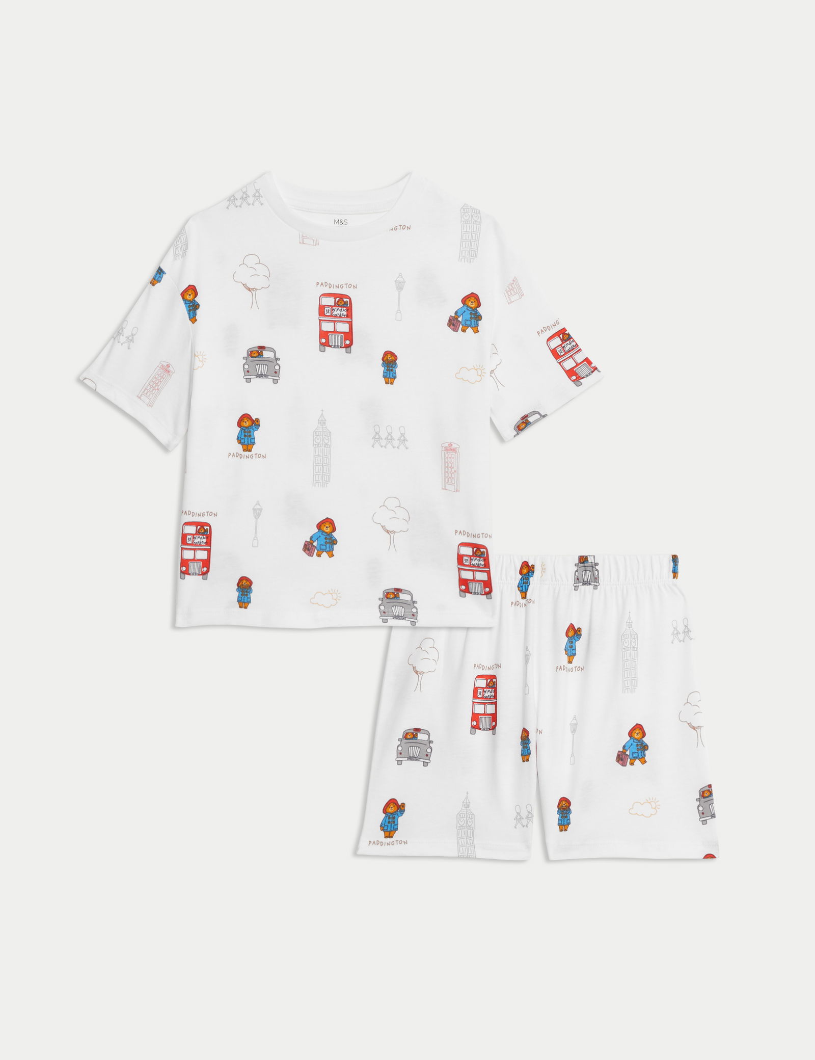 Saf Pamuklu Kısa Kollu Paddington™ Pijama Takımı (1-7 Yaş)