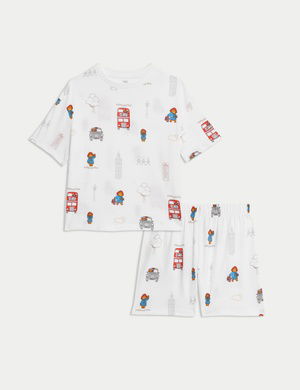 Saf Pamuklu Kısa Kollu Paddington™ Pijama Takımı (1-7 Yaş)