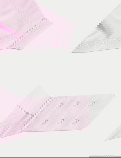 Pembe İşleme Detaylı Balensiz Toparlayıcı Pamuklu Sütyen