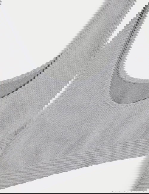 Yeşil 3'lü Dikişsiz Balensiz Crop Top Sütyen Seti