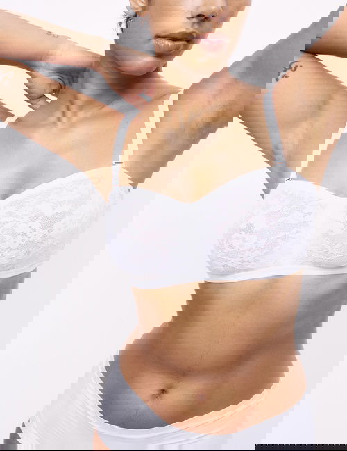 Beyaz 2'li Straplez Sütyen Seti