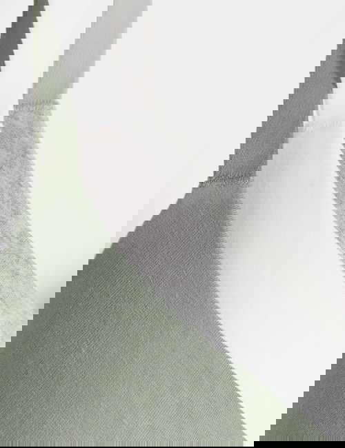 Yeşil 3'lü Pamuklu T-Shirt Sütyeni Seti