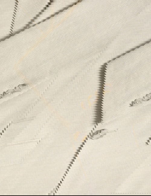 Gri Autograph Keten Takım Elbise Ceketi