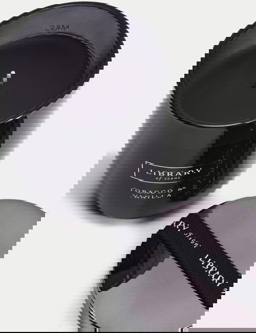 Siyah Tütün ve Vanilya Noir Kokulu Cam Kavanoz Mum