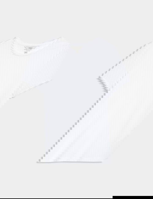 Beyaz Dokulu T-shirt
