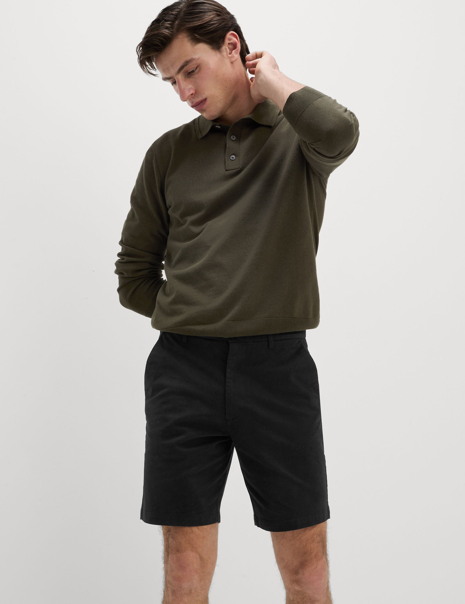 Regular Fit Streç Chino Şort