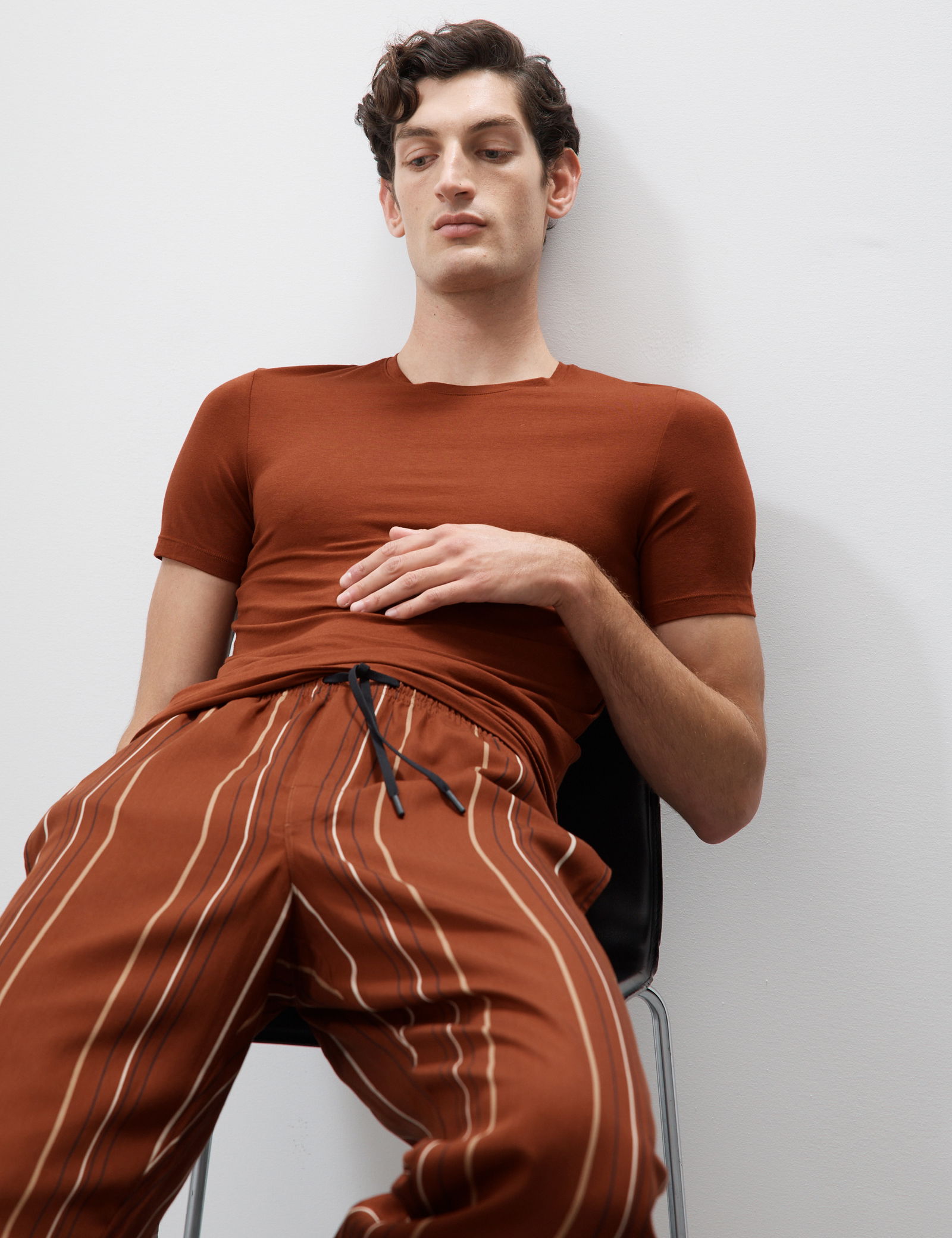 Lyosel Çizgili Pijama Altı