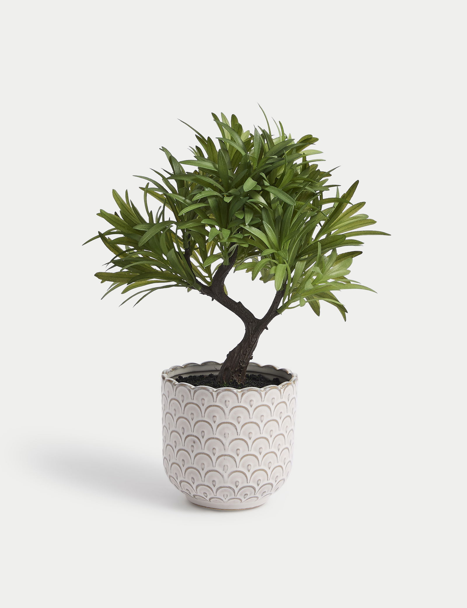Seramik Saksıda Yapay Bonsai Ağacı