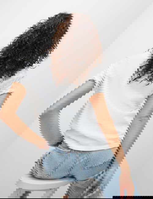 Siyah/Beyaz 2'li Saf Pamuklu Bisiklet Yaka Regular Fit T-Shirt