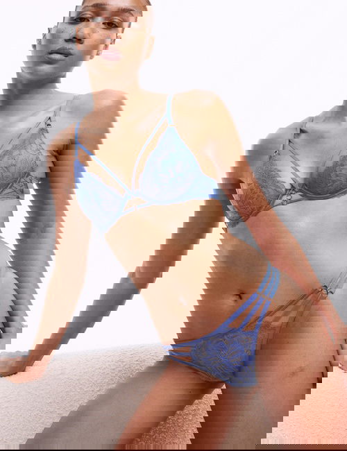 Mavi Lindy Dantel Tanga