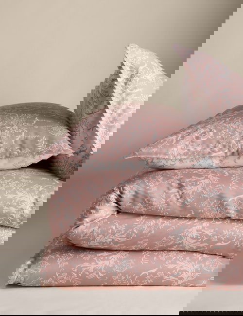 Pembe Mix Aida-Alouette Damask Sateen Yatak Takımı