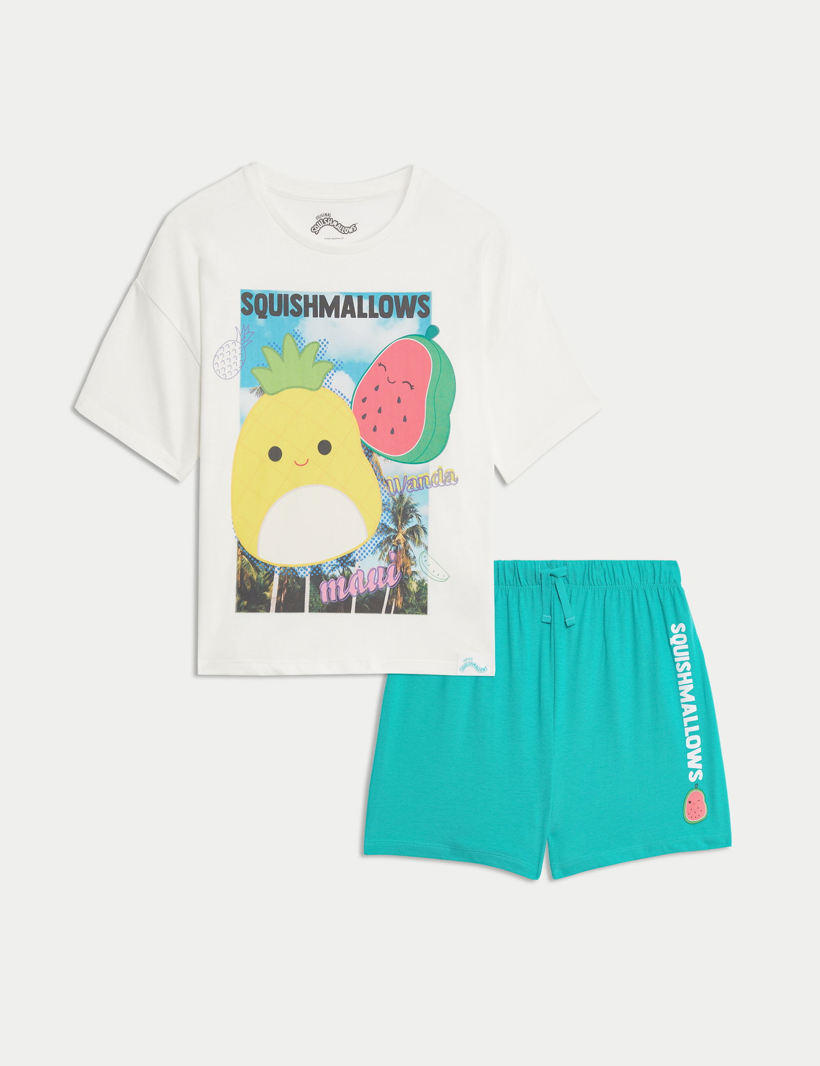 Saf Pamuklu Squishmallows™ Pijama Takımı (5–16 Yaş)