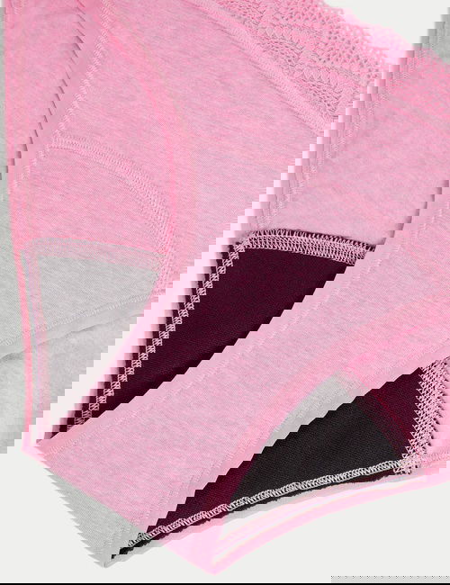 Bordo 3'lü Yüksek Emicili Dönem Bikini Slip