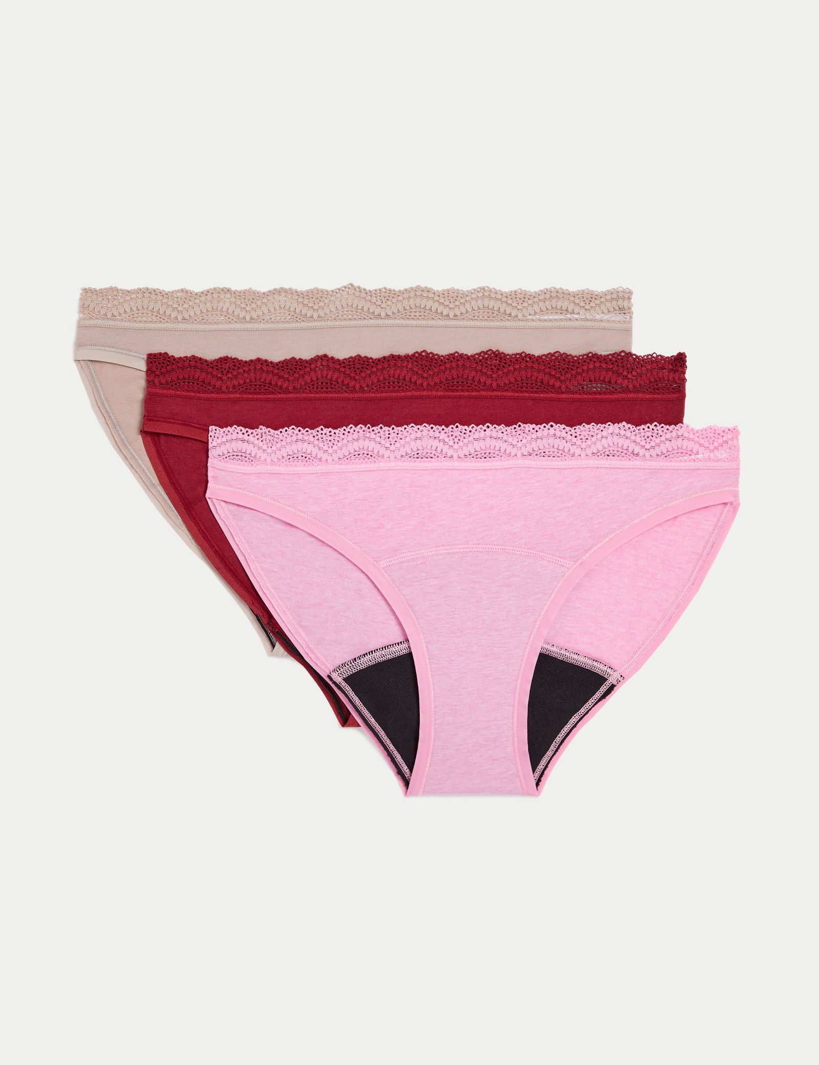 3'lü Yüksek Emicili Dönem Bikini Slip