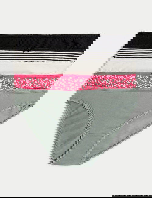 Krem Mix 5'li Cotton Lycra® Bikini Külot Seti