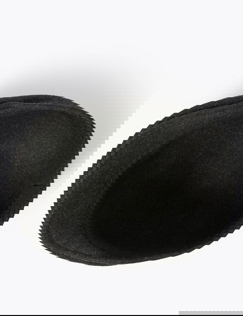 Gri Regular Fit Yün Şapka