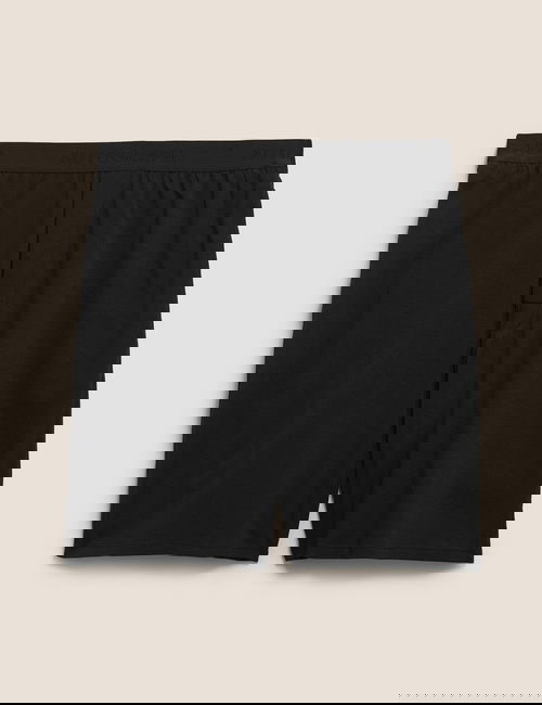 Siyah Premium Pamuklu Şort Pijama Altı