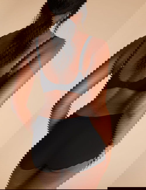 Siyah 2'li No VPL Short Korse Seti