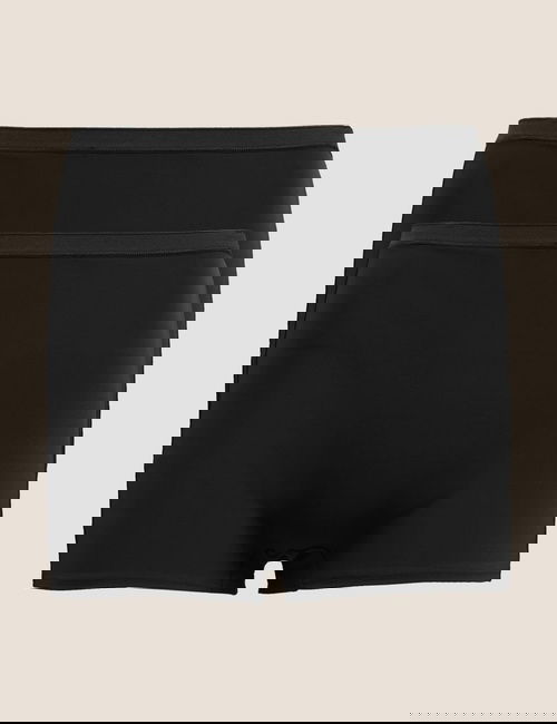 Siyah 2'li No VPL Short Korse Seti